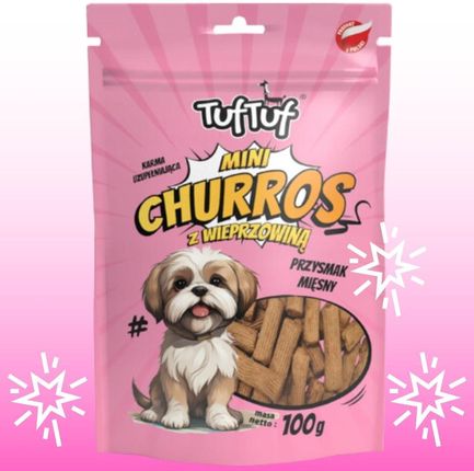 Bult Tuf Tuf Mini Churros Z Wieprzowiną Dla Psa 100G - zdjęcie 4