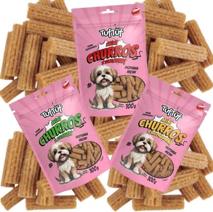 Bult Tuf Tuf Mini Churros Z Wieprzowiną Dla Psa 100G - zdjęcie 2