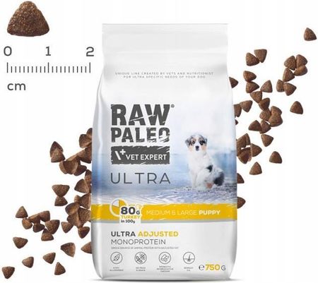 Raw Paleo Ultra Turkey Medium&Large Puppy Z Indykiem Dla Szczeniąt Ras Średnich I Dużych 750G - zdjęcie 2