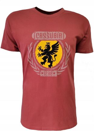 T-SHIRT MĘSKI KOSZULKA BAWEŁNIANA KASZEBE RÓŻ L - zdjęcie 3