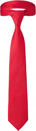 Klasyczny krawat męski elegancki czerwony - zdjęcie 3