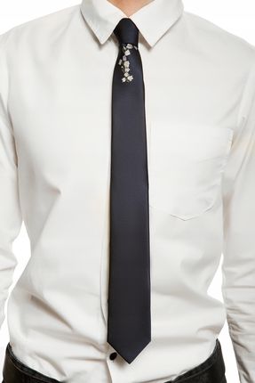 Klasyczny krawat męski typu elegancki - zdjęcie 3
