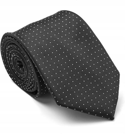 Klasyczny krawat męski elegancki ze wzorem - zdjęcie 2