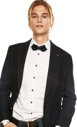 Muszka dwuwarstwowa elegancka mucha męska - zdjęcie 3