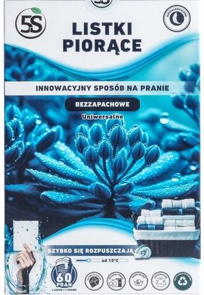 5S Chusteczki Do Prania Bezzapachowe 60Szt. - zdjęcie 5