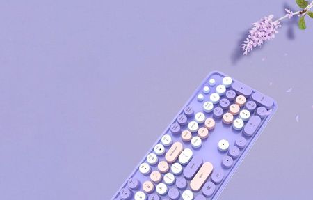 Zestaw klawiatura + mysz Mofii fioletowy (66935) - zdjęcie 5