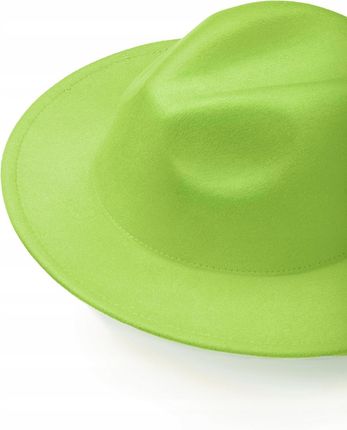 Filcowy kapelusz fedora jasnozielony MERSADA - zdjęcie 2