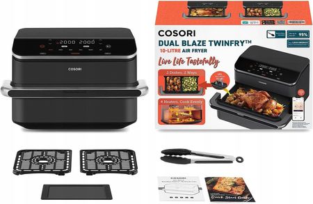 Cosori CAF-TF101S-AEUR Dual Blaze TwinFry czarny - zdjęcie 6
