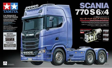 Tamiya Model Ciężarówki Rc Scania 770 S 6X4 1 14 Do Samodzielnego Złożenia SCANIA770S6X4 - zdjęcie 2