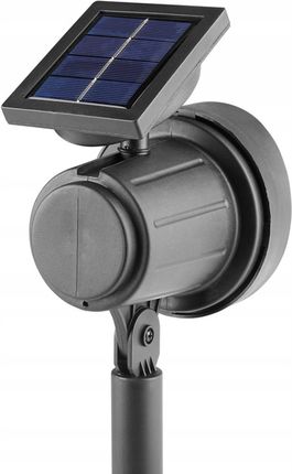 Wbijany reflektor ogrodowy Solarny LED 0,4W IP44 z Czujnikiem Zmierzchu Barwa Zimna - zdjęcie 2