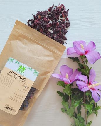 Green Essence Hibiskus Suszony Płatki Herbata Suszone Całe Kwiaty Hibiskusa 500g - zdjęcie 2