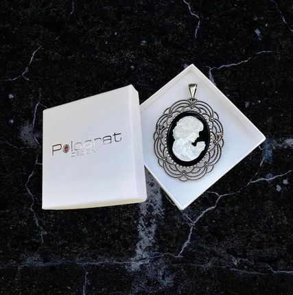 Polcarat Design Srebrny wisior broszka kamea W 1641 - zdjęcie 2