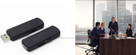Mobilny Mini Dyktafon / Podsłuch Nagrywający Dźwięk, Ukryty w Pendrive 8GB/280h + VOX. - zdjęcie 2