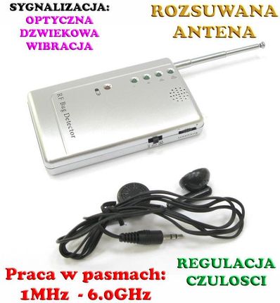 Spy Wykrywacz Podsłuchów Kamer Podsłuchów Gsm - zdjęcie 2