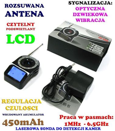 Spy Laserowy Wykrywacz Podsłuchów i Lokalizatorów GPS - zdjęcie 2