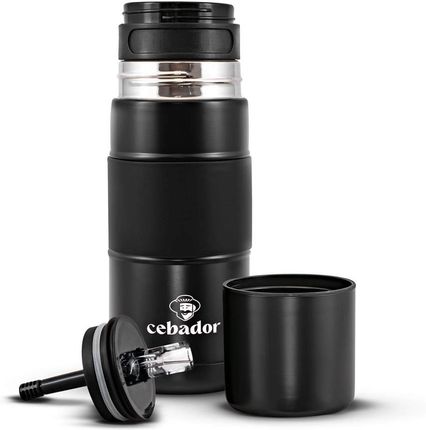 Cebador Yerbomos X All In One 450ml Matero Termos I Bombilla W Jednym Czarny - zdjęcie 2