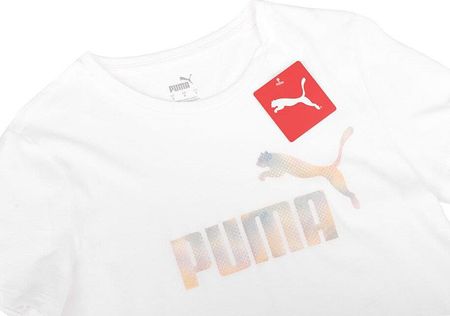 Koszulka damska Puma ESS+ Summer Daze Tee biała 679921 02 - zdjęcie 5