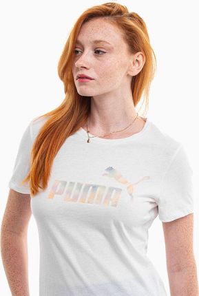 Koszulka damska Puma ESS+ Summer Daze Tee biała 679921 02 - zdjęcie 3
