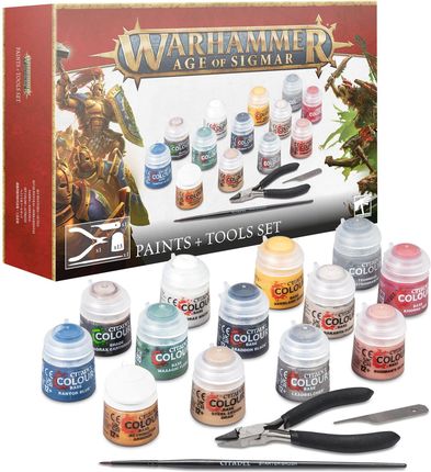 Games Workshop Warhammer Age of Sigmar Paint and Tools Set (13 farb) - zdjęcie 2