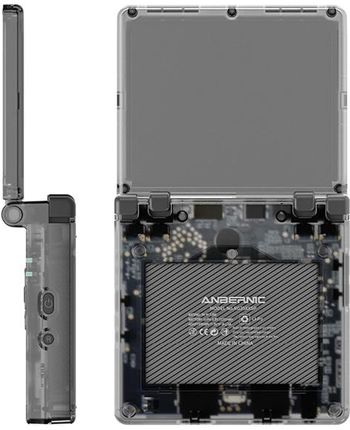 Anbernic RG35XXSP czarny transparentny/translucent black - zdjęcie 2