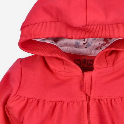 Bluza dresowa ŁĄKA z bawełny organicznej dla dziewczynki - zdjęcie 2