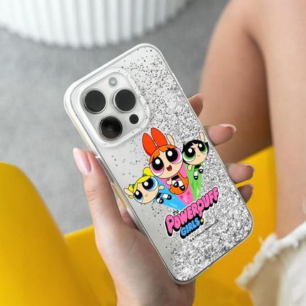 Ert Group Etui Do Apple Iphone 14 Atomówki 029 Płynny Brokat Srebrny - zdjęcie 4
