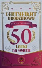 Zdjęcie Yeku Karnet Certyfikat Urodzinowy 50 Urodziny Damskie - Kościan