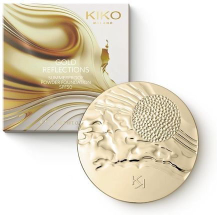 Kiko Milano Gold Reflections Summerproof Powder Foundation Podkład Spf50 Matujący Podkład W Pudrze 04 Warm Rose 9G - zdjęcie 5