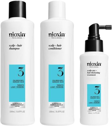 Nioxin System 3 Zestaw Upominkowy Do Włosów Farbowanych 3 Szt. - zdjęcie 2
