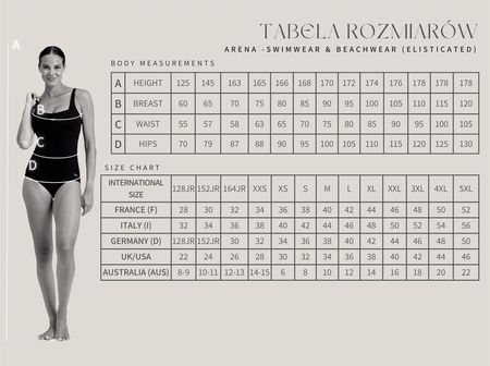 Arena Damski Strój Kąpielowy Women'S Rose Texture Swimsuit Xcross Back - zdjęcie 2