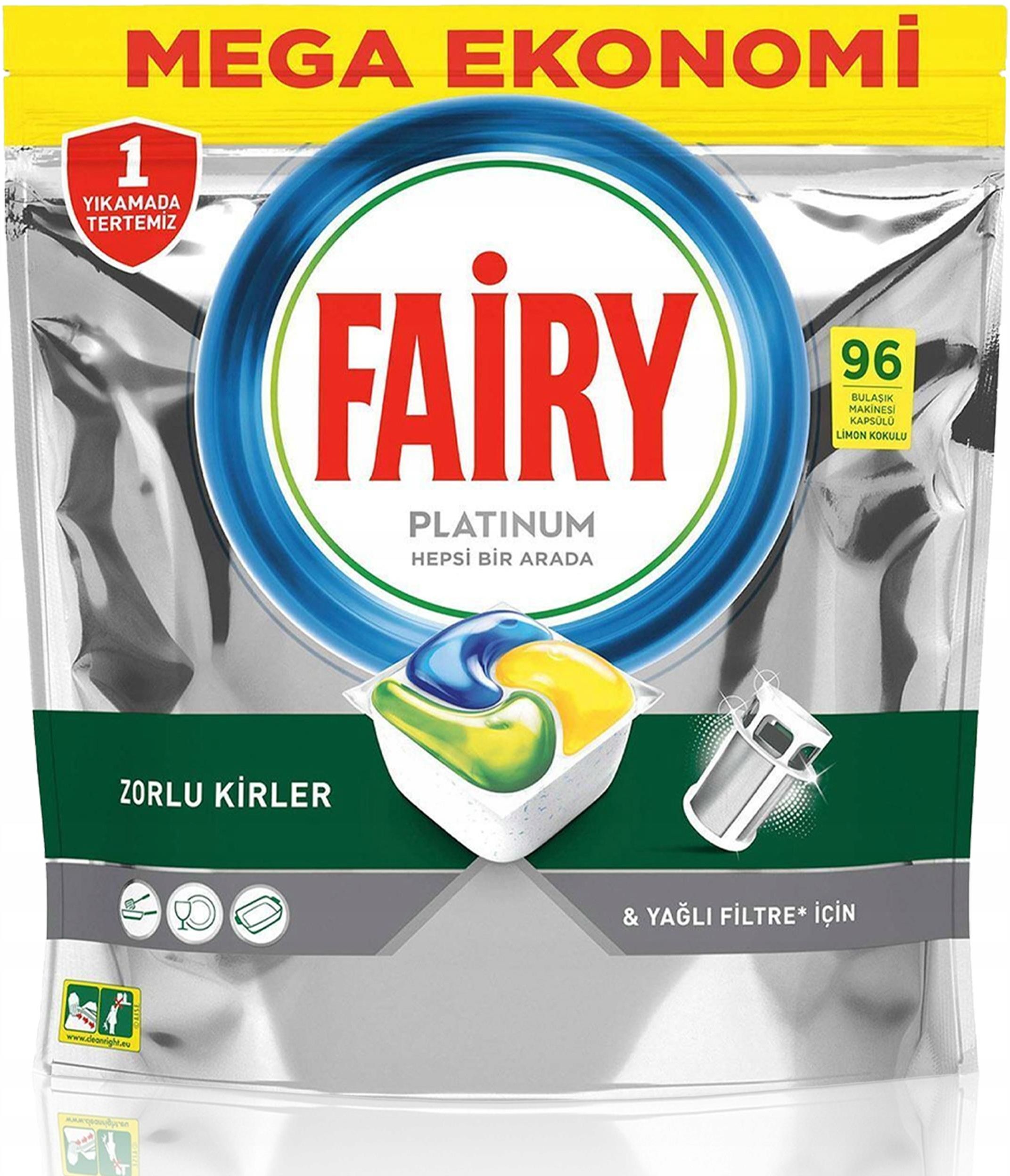 Zdjęcie Kapsułki do Zmywarki Fairy Platinum All in One 96 Sztuk - Biskupiec