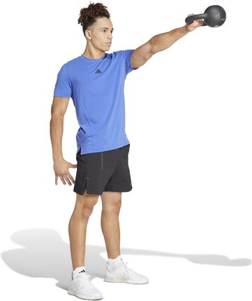 Koszulka treningowa męska adidas D4T niebieska IS3816 - zdjęcie 4