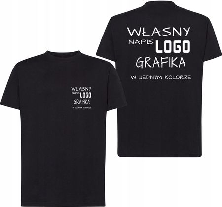 T-shirt Koszulka Z Własnym Nadrukiem Przód I Tył roz.M - zdjęcie 2