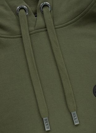 Bluza z kapturem Pit Bull New Brushed Fleece Group Small Logo '24 - Ciemnooliwkowa 3XL - zdjęcie 2