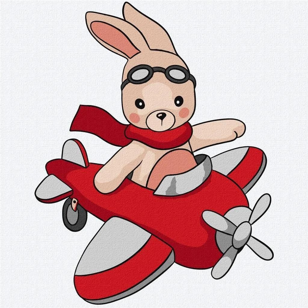 Zdjęcie Malowanie Po Numerach Little Pilot Kids 25X25Cm - Wrocław