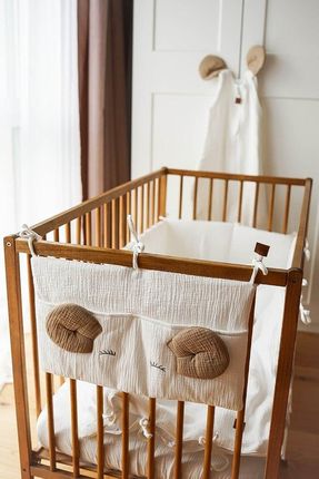 Hi Little One Organizer Przybornik Do Łóżeczka Mouse White/Beige - zdjęcie 5