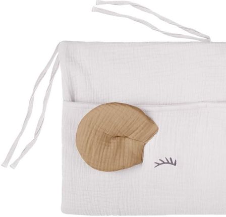 Hi Little One Organizer Przybornik Do Łóżeczka Mouse White/Beige - zdjęcie 3