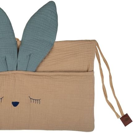 Hi Little One Organizer Przybornik Do Łóżeczka Sleepy Bunny Beige/Tiffany - zdjęcie 4