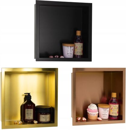Balneo Wall Box One Copper Półka Wnękowa Ze Stali Nierdzewnej 45X20X10Xcm - zdjęcie 2