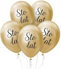 Zdjęcie Godan Balony Beauty&Charm Sto Lat Platynowe J Złote 12 Cali 30cm 5szt. - Myślibórz