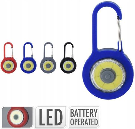 Latarka LED kieszonkowa brelok z klipsem do kluczy - zdjęcie 2