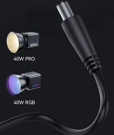 Zasilacz Adapter DC 19V do Lampy 40W PRO / RGB L23 / 40WPRO / 40WRGB / Ulanzi HT005 - zdjęcie 3