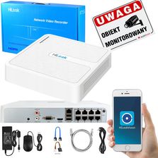 Zdjęcie Rejestrator IP 8-kanałowy, NVR-8CH-H/8P 8x PoE, do 6Mpx - Hilook by Hikvision - Mosina