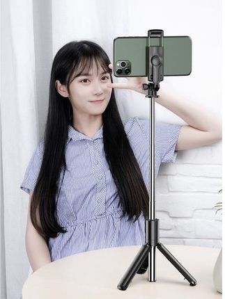 Statyw do Selfie Kijek Stick Tripod Uchwyt na Bluetooth do Telefonu + Pilot IZOXIS - zdjęcie 3
