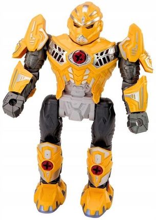 Leantoys Robot Do Skręcania Światła Dźwięk Żółty - zdjęcie 3