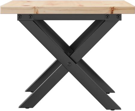 Stolik kawowy z nogami w kształcie litery X, 40x40x35,5 cm - zdjęcie 2