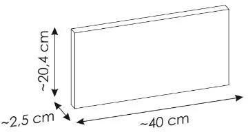Comad Blat Łazienkowy Nova 20X40 Cm Czarny Połysk 89 20 - zdjęcie 3