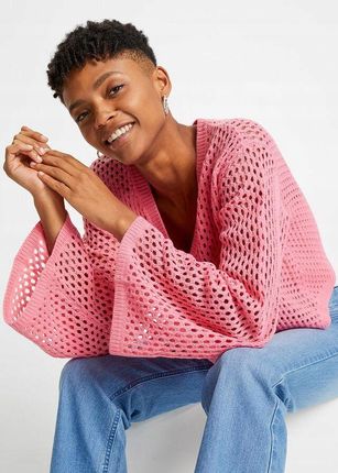 Bonprix xai Sweter Rozpinany Ażurowy 52/54 - zdjęcie 2