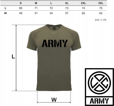 koszulka wojskowa termoaktywna oddychająca khaki t-shirt wojskowy - zdjęcie 2