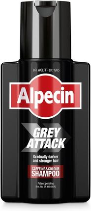 Alpecin Grey Attack Coffein & Color Szampon Zapobiegający Siwieniu Włosów 200ml - zdjęcie 4